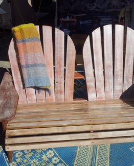 Simple taken back white Adirondack Double